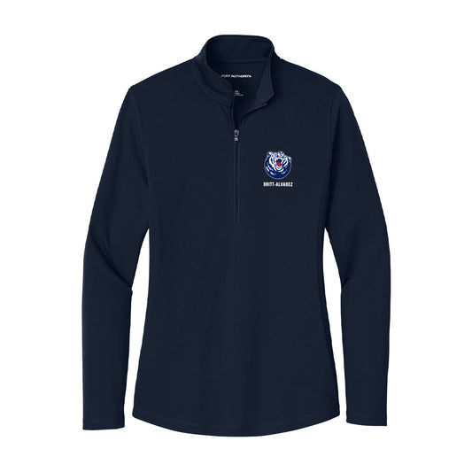 Belmont - NCAA Men's Tennis : Diego Britt-Alvarez - Women's Lightweight Quarter Zip Jacket-0
