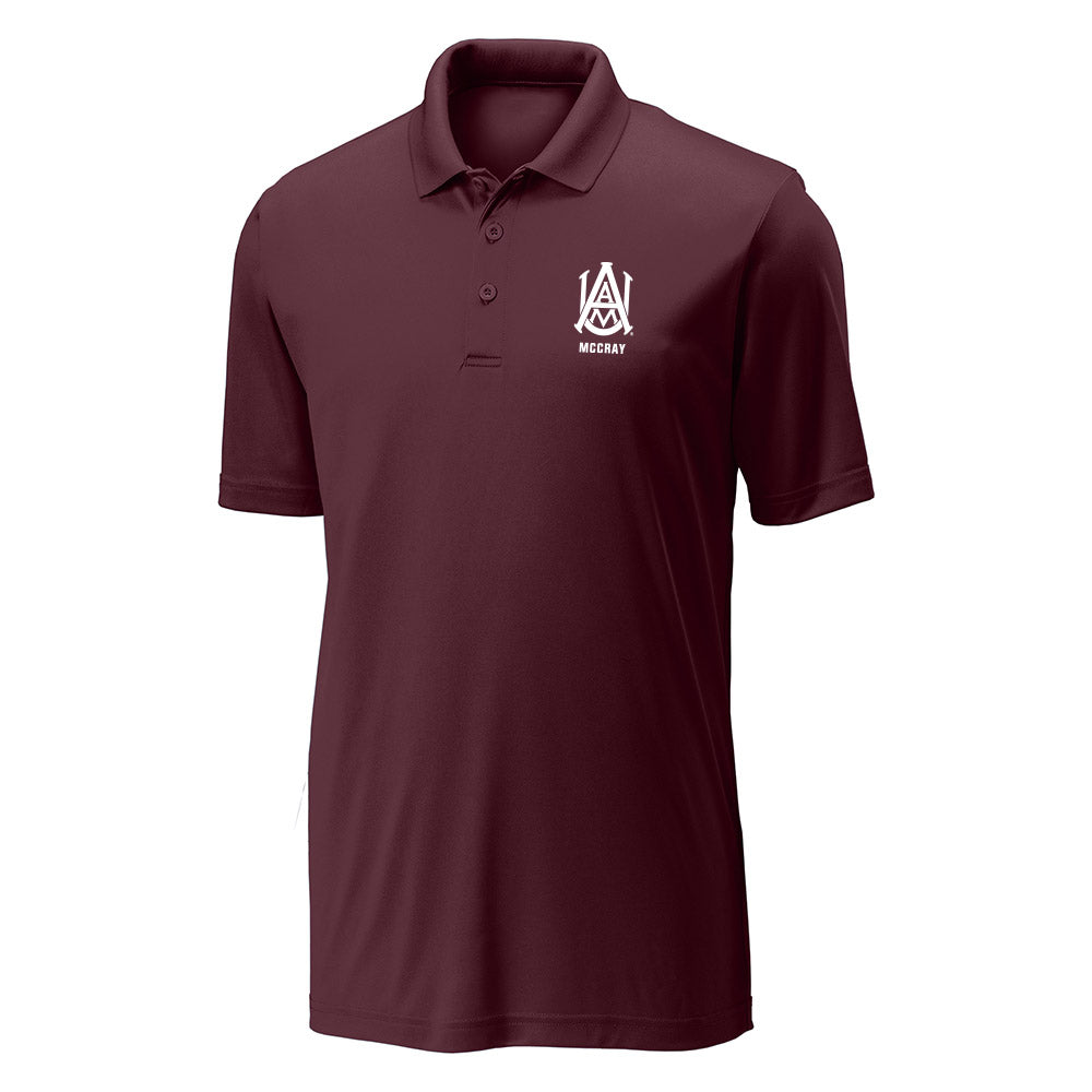 AAMU - NCAA Football : Elijah McCray - Activewear Polo Shirt-0