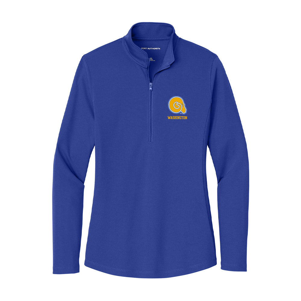 Albany State - NCAA Women's Basketball : Quantrese Washington - Women's Lightweight Quarter Zip Jacket-0