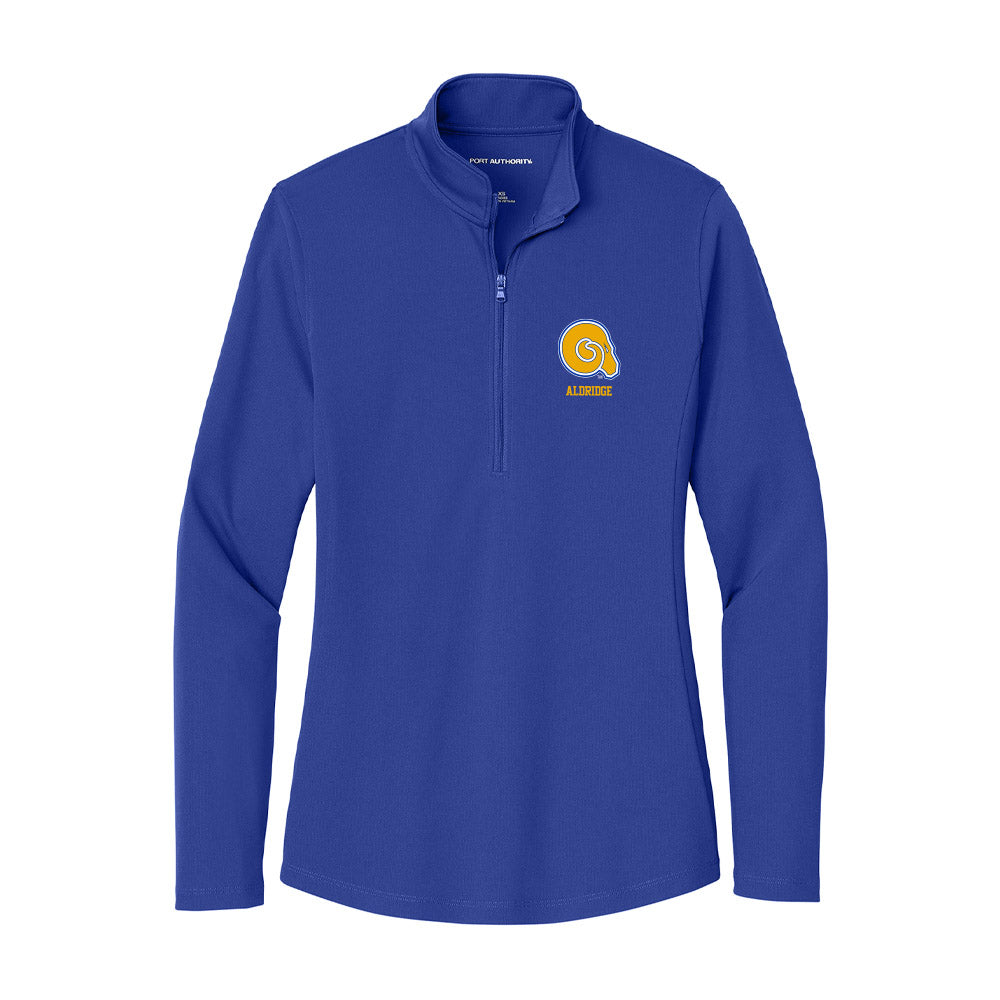 Albany State - NCAA Men's Basketball : G'Shan Aldridge - Women's Lightweight Quarter Zip Jacket-0