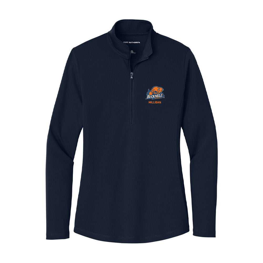 Bucknell - NCAA Football : Sam Milligan - Women's Lightweight Quarter Zip Jacket-0