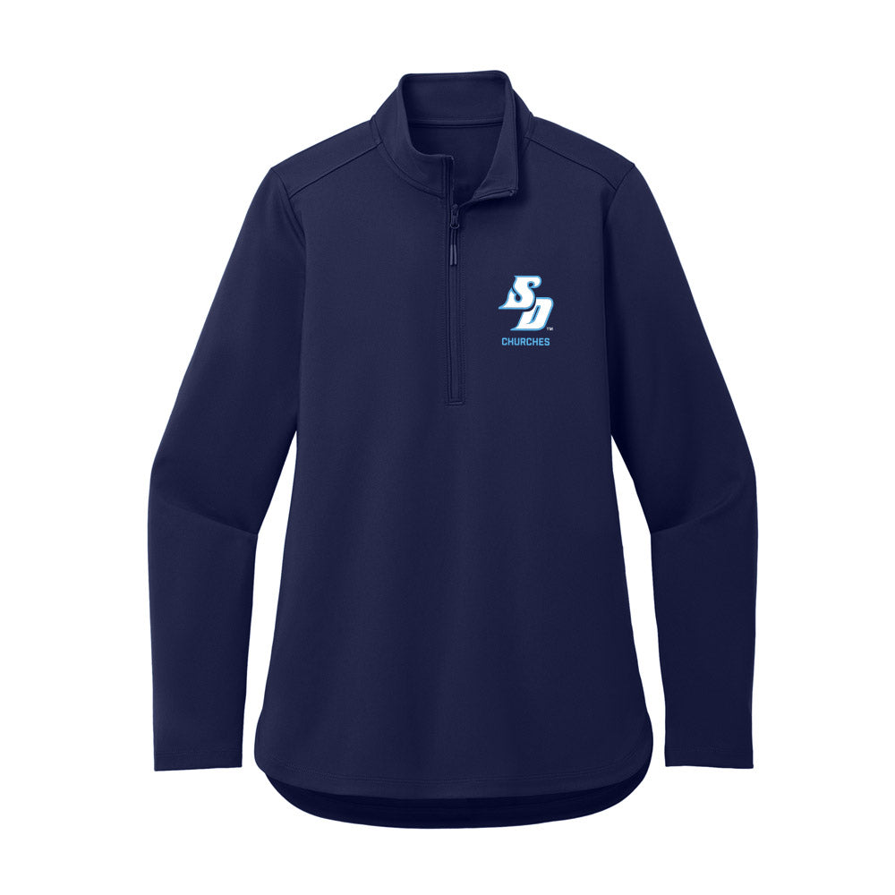 San Diego - NCAA Women's Cross Country : Maddy Churches - Women's Premium Quarter Zip Jacket-0