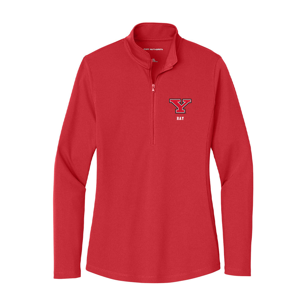 Youngstown State - NCAA Football : Ethan Ray - Women's Lightweight Quarter Zip Jacket-0