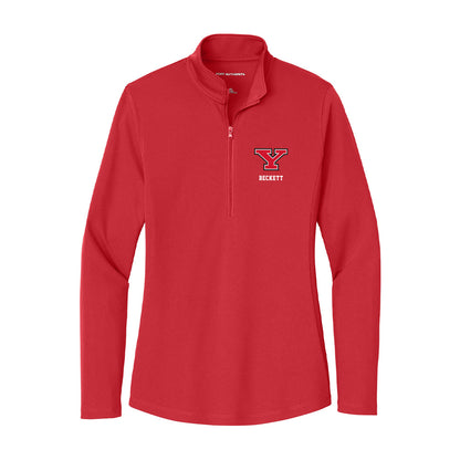 Youngstown State - NCAA Women's Cross Country : Kenzy Beckett - Women's Lightweight Quarter Zip Jacket-0