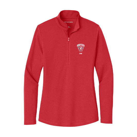 Radford - NCAA Men's Basketball : LaDavian King - Women's Lightweight Quarter Zip Jacket-0