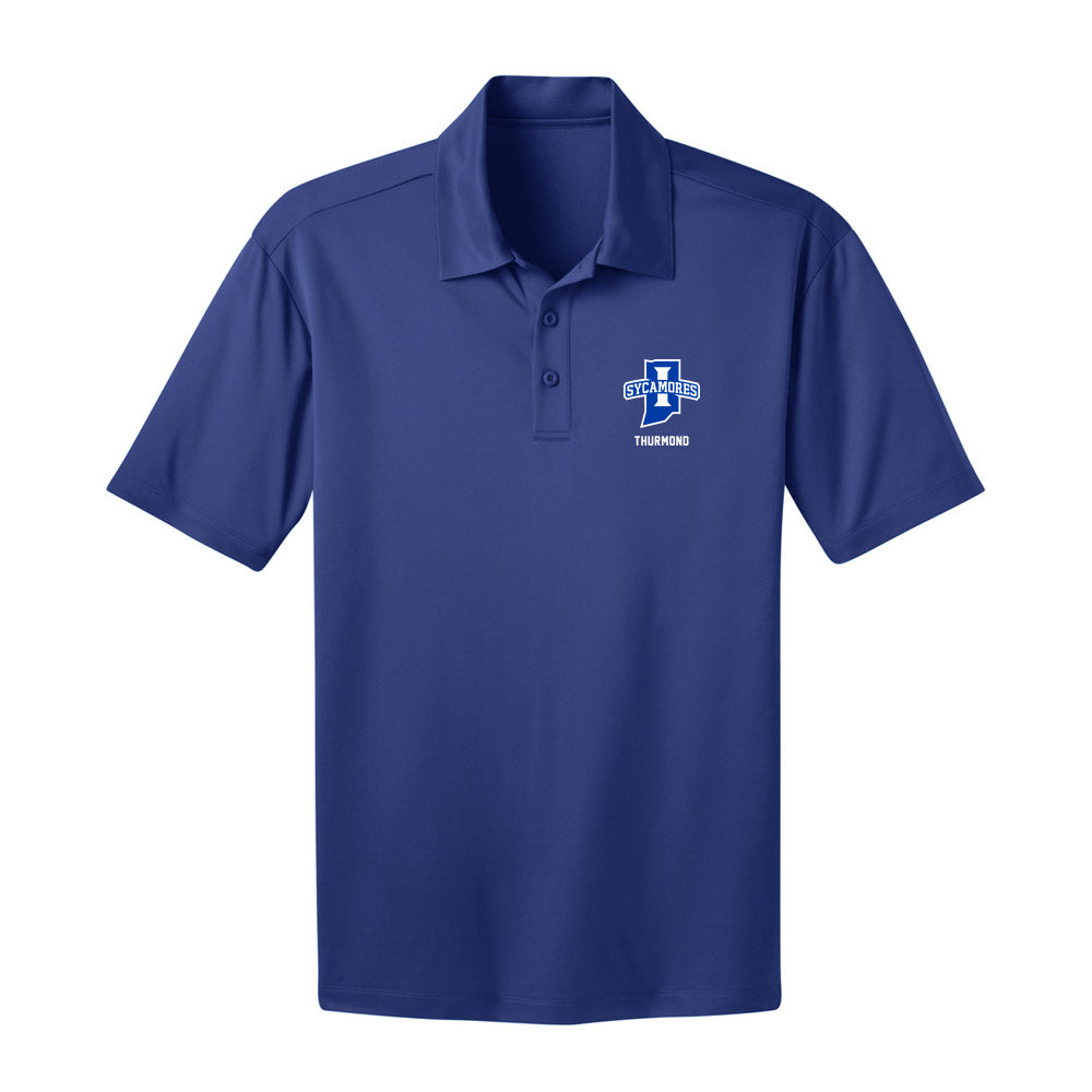 Indiana State - NCAA Men's Track & Field : Devon Thurmond - Activewear Polo Shirt-0