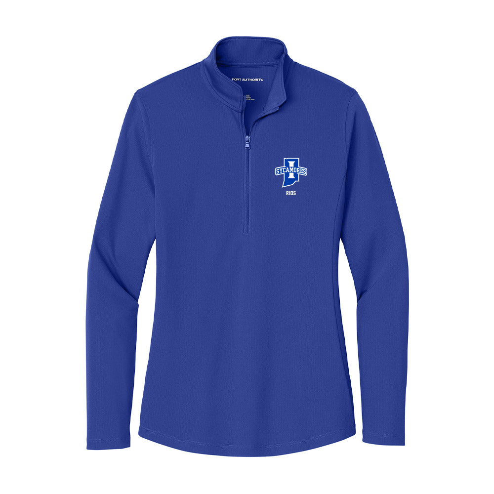 Indiana State - NCAA Football : Kai Rios - Women's Lightweight Quarter Zip Jacket-0