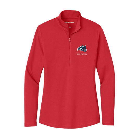 Stony Brook - NCAA Women's Tennis : Cornelia Bruu-Syversen - Women's Lightweight Quarter Zip Jacket-0