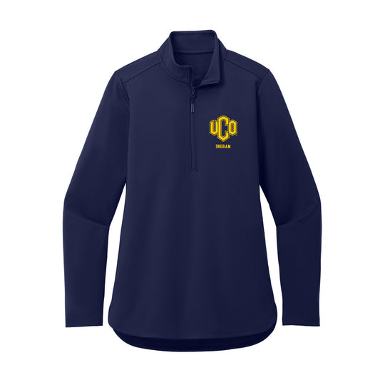 UCO - NCAA Men's Basketball : Jarreth Ingram - Women's Premium Quarter Zip Jacket-0