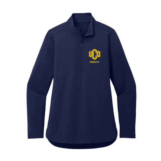 UCO - NCAA Wrestling : Dominik Benedetto - Women's Premium Quarter Zip Jacket-0