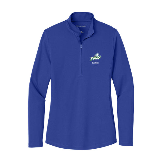 FGCU - NCAA Women's Soccer : Emma Badger - Women's Lightweight Quarter Zip Jacket-0