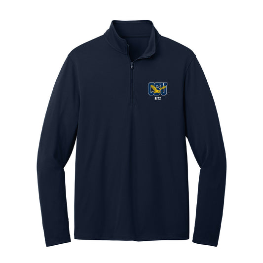 Coppin State - NCAA Baseball : Justin Ritz - Lightweight Quarter Zip Jacket-0