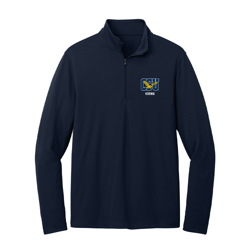 Coppin State - NCAA Men's Basketball : Tyler Koenig - Lightweight Quarter Zip Jacket-0