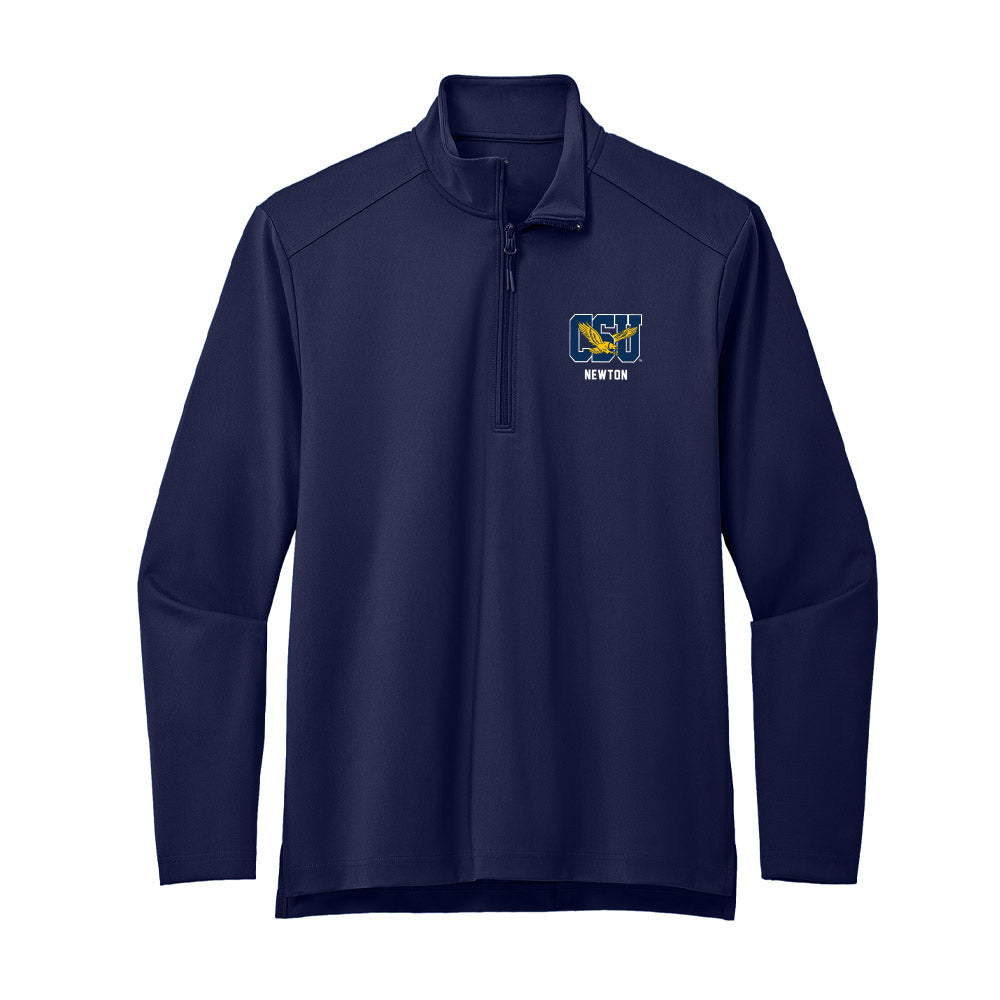 Coppin State - NCAA Women's Basketball : Seimone Newton - Premium Quarter Zip Jacket-0