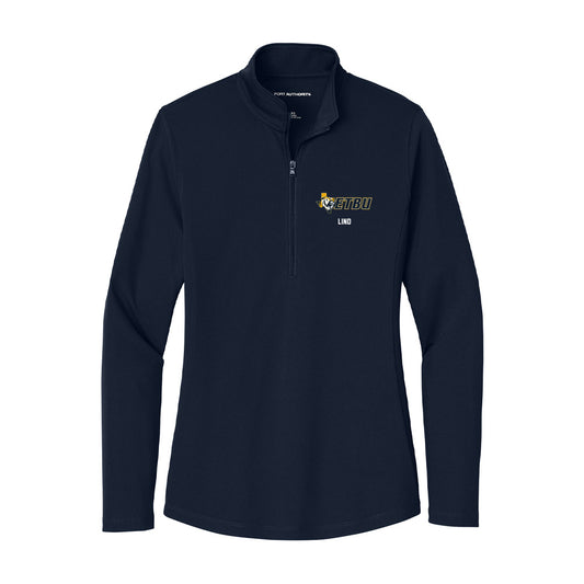 ETBU - NCAA Men's Lacrosse : Blake Lind - Women's Lightweight Quarter Zip Jacket-0