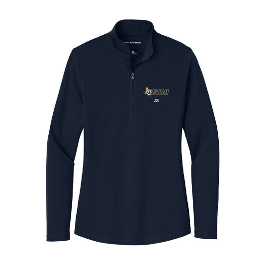 ETBU - NCAA Men's Basketball : Joshua Joe - Women's Lightweight Quarter Zip Jacket-0