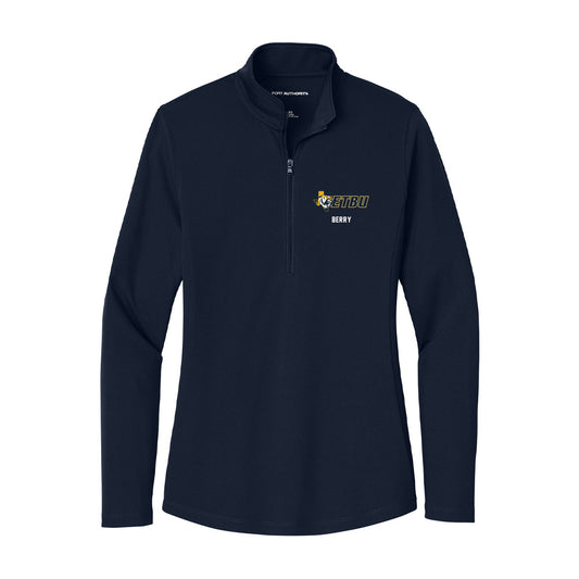 ETBU - NCAA Football : Austin Berry - Women's Lightweight Quarter Zip Jacket-0