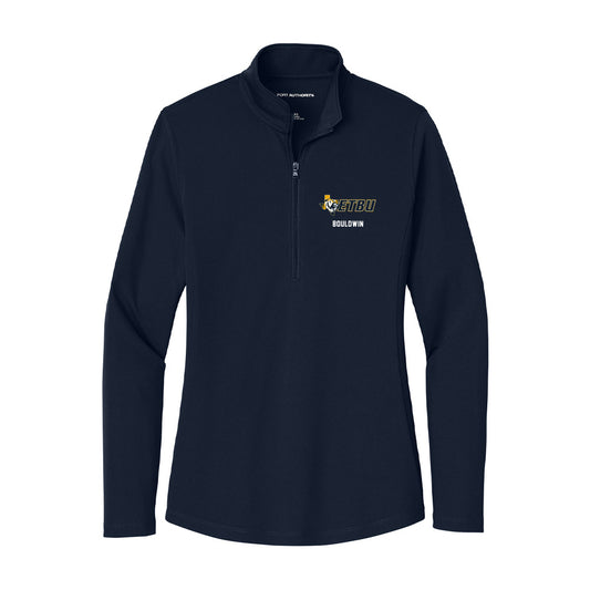 ETBU - NCAA Football : Davion Bouldwin - Women's Lightweight Quarter Zip Jacket-0