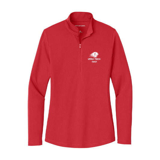 Utah Tech - NCAA Football : Moananuiahiva Tovey - Women's Lightweight Quarter Zip Jacket-0