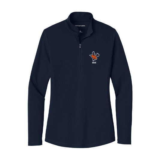Utica - NCAA Men's Basketball : Carter Deak - Women's Lightweight Quarter Zip Jacket-0