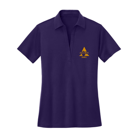 Alcorn - NCAA Football : Landen Sewell - Women's Activewear Polo Shirt-0