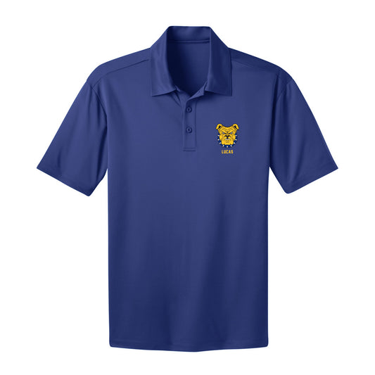 North Carolina A&T - NCAA Men's Track & Field : Kaleb Lucas - Activewear Polo Shirt-0
