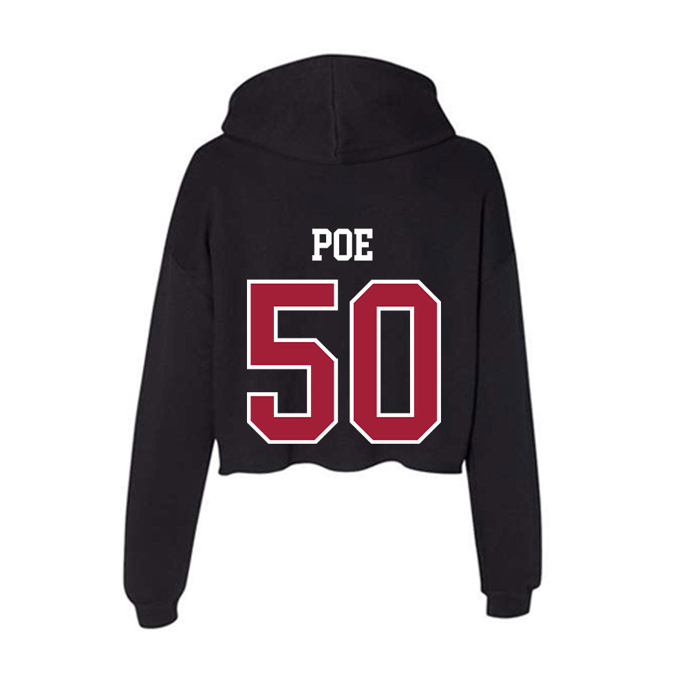 Alabama - NCAA Football : Casey Poe - Women's Crop Fleece Hoodie-1