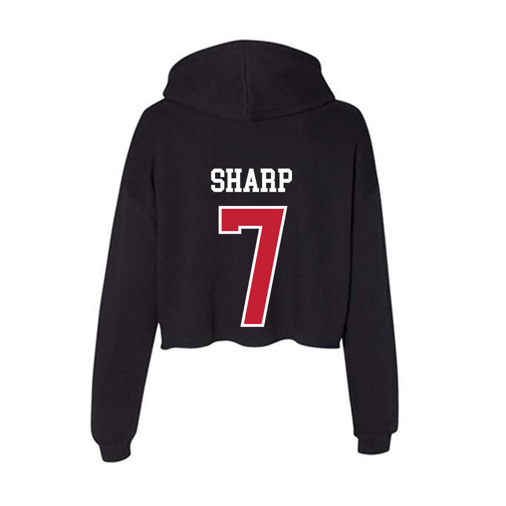 Ohio State - NCAA Men's Lacrosse : Brad Sharp - Women's Crop Fleece Hoodie-1