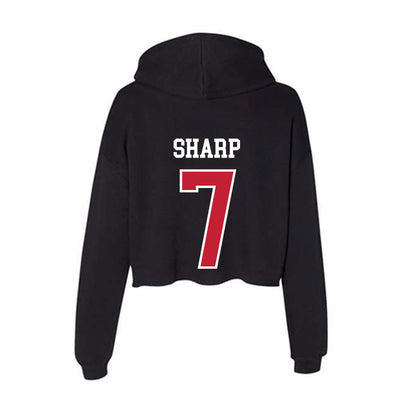 Ohio State - NCAA Men's Lacrosse : Brad Sharp - Women's Crop Fleece Hoodie-1