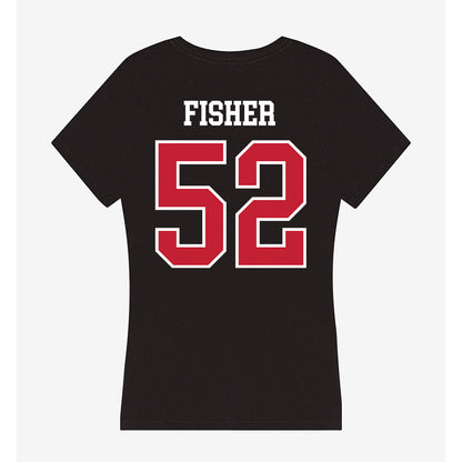 Ohio State - NCAA Baseball : Jude Fisher - Women's V-Neck T-Shirt-1