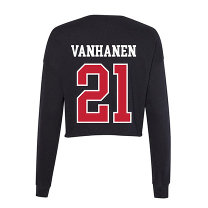 Ohio State - NCAA Women's Ice Hockey : Sanni Vanhanen - Women's Cropped Crew Fleece-1