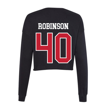 Ohio State - NCAA Women's Lacrosse : Whitney Robinson - Women's Cropped Crew Fleece-1