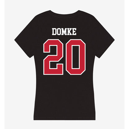 Ohio State - NCAA Baseball : Chris Domke - Women's V-Neck T-Shirt-1