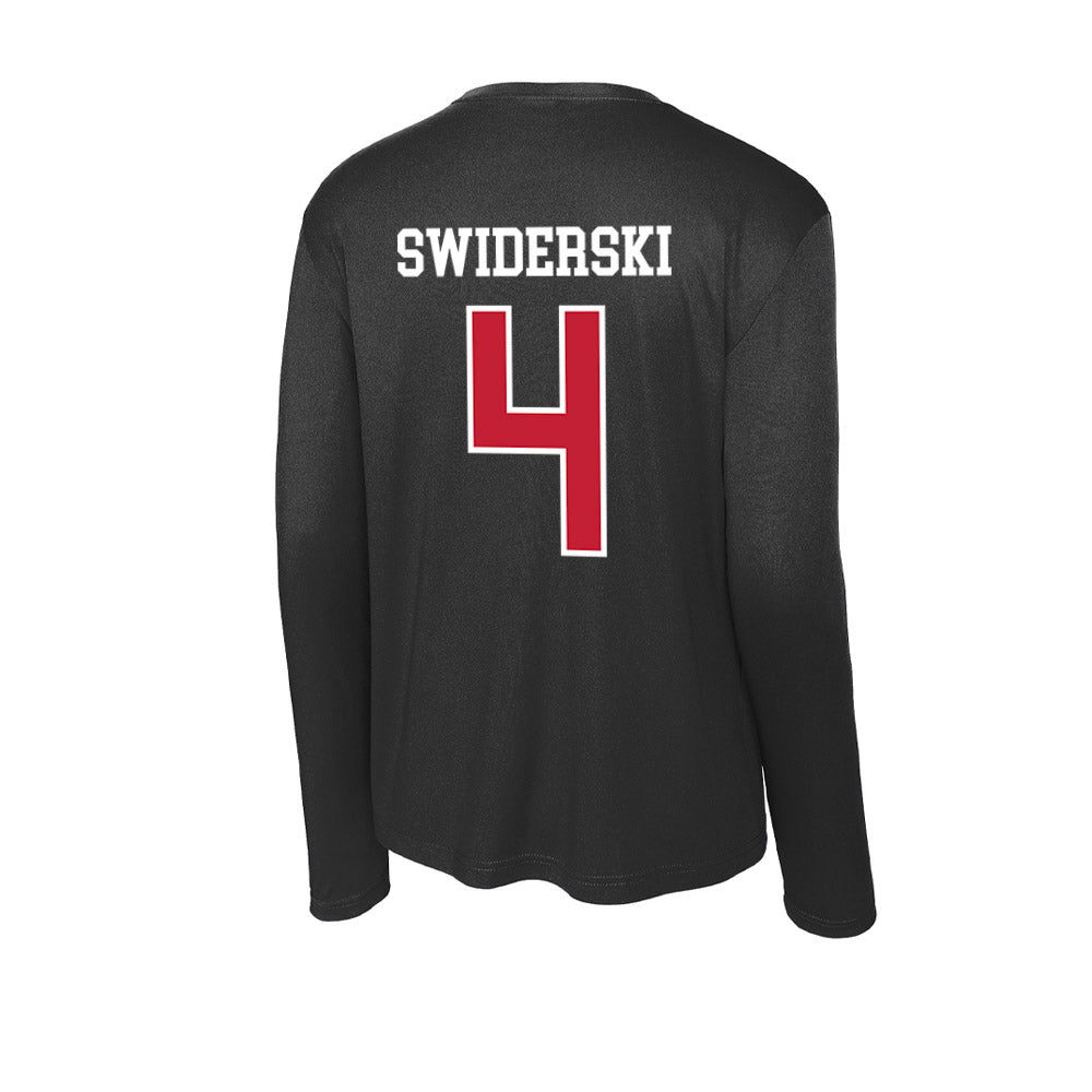 Ohio State - NCAA Women's Ice Hockey : Sara Swiderski - Activewear Long Sleeve T-Shirt-1