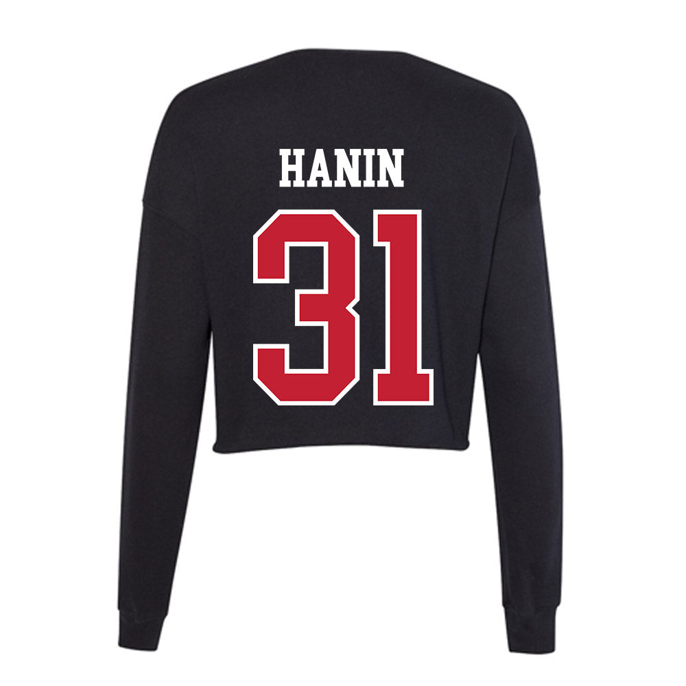 Ohio State - NCAA Men's Lacrosse : Ryder Hanin - Women's Cropped Crew Fleece-1