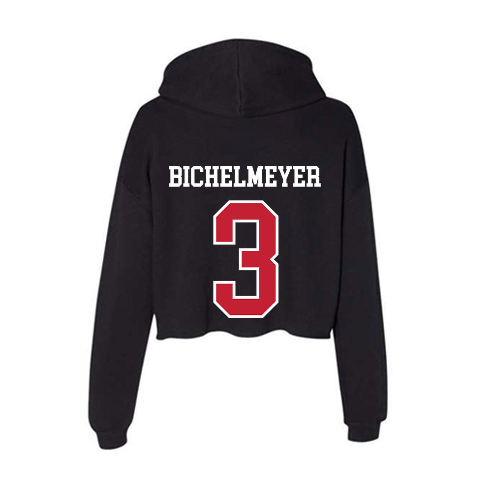 Ohio State - NCAA Men's Lacrosse : Jack Bichelmeyer - Women's Crop Fleece Hoodie-1