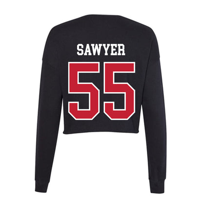 Ohio State - NCAA Baseball : Nick Sawyer - Women's Cropped Crew Fleece-1