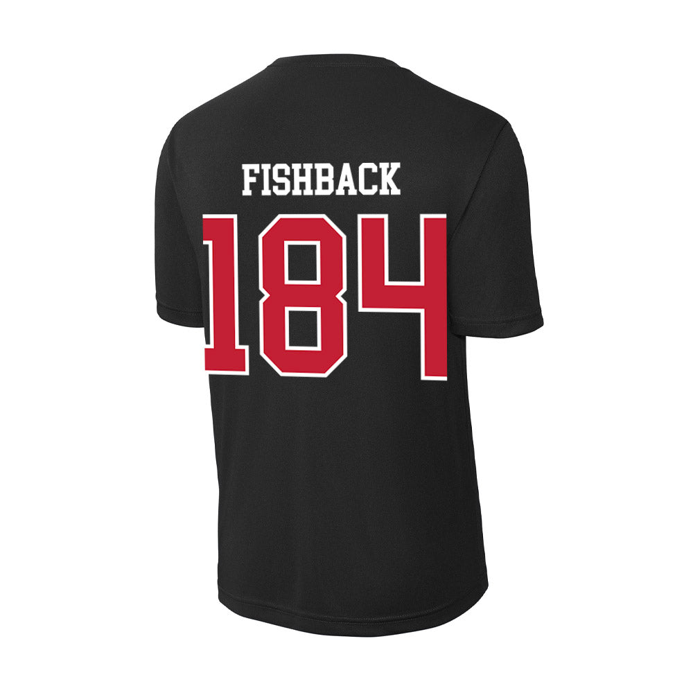 Ohio State - NCAA Wrestling : Dylan Fishback - Activewear T-Shirt-1