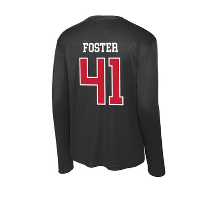 Ohio State - NCAA Men's Lacrosse : Kyle Foster - Activewear Long Sleeve T-Shirt-1