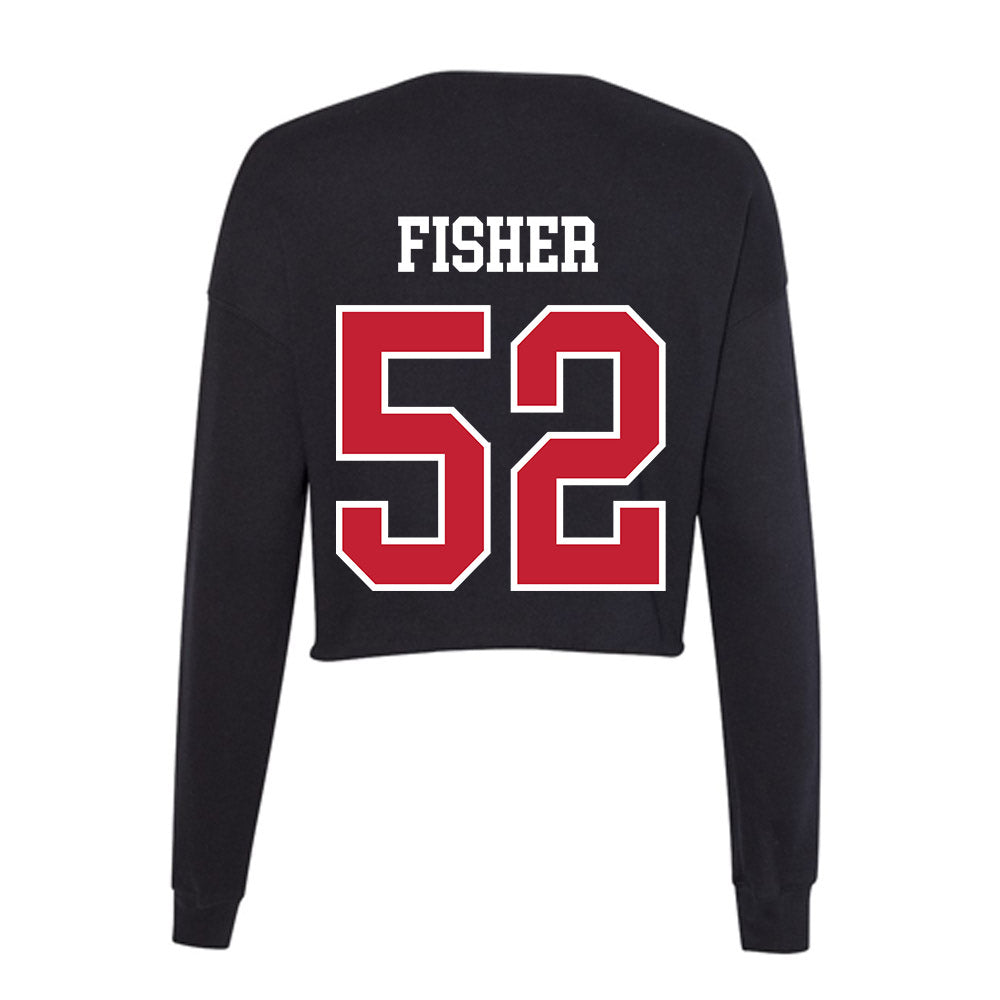 Ohio State - NCAA Baseball : Jude Fisher - Women's Cropped Crew Fleece-1