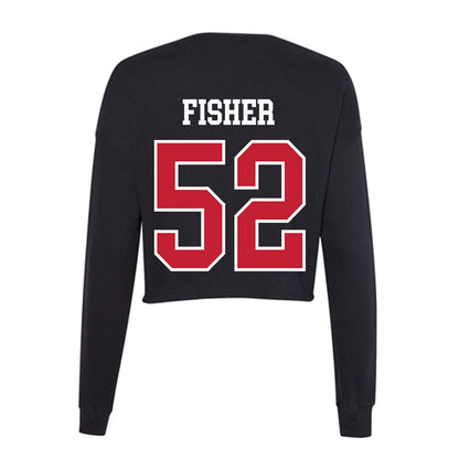 Ohio State - NCAA Baseball : Jude Fisher - Women's Cropped Crew Fleece-1