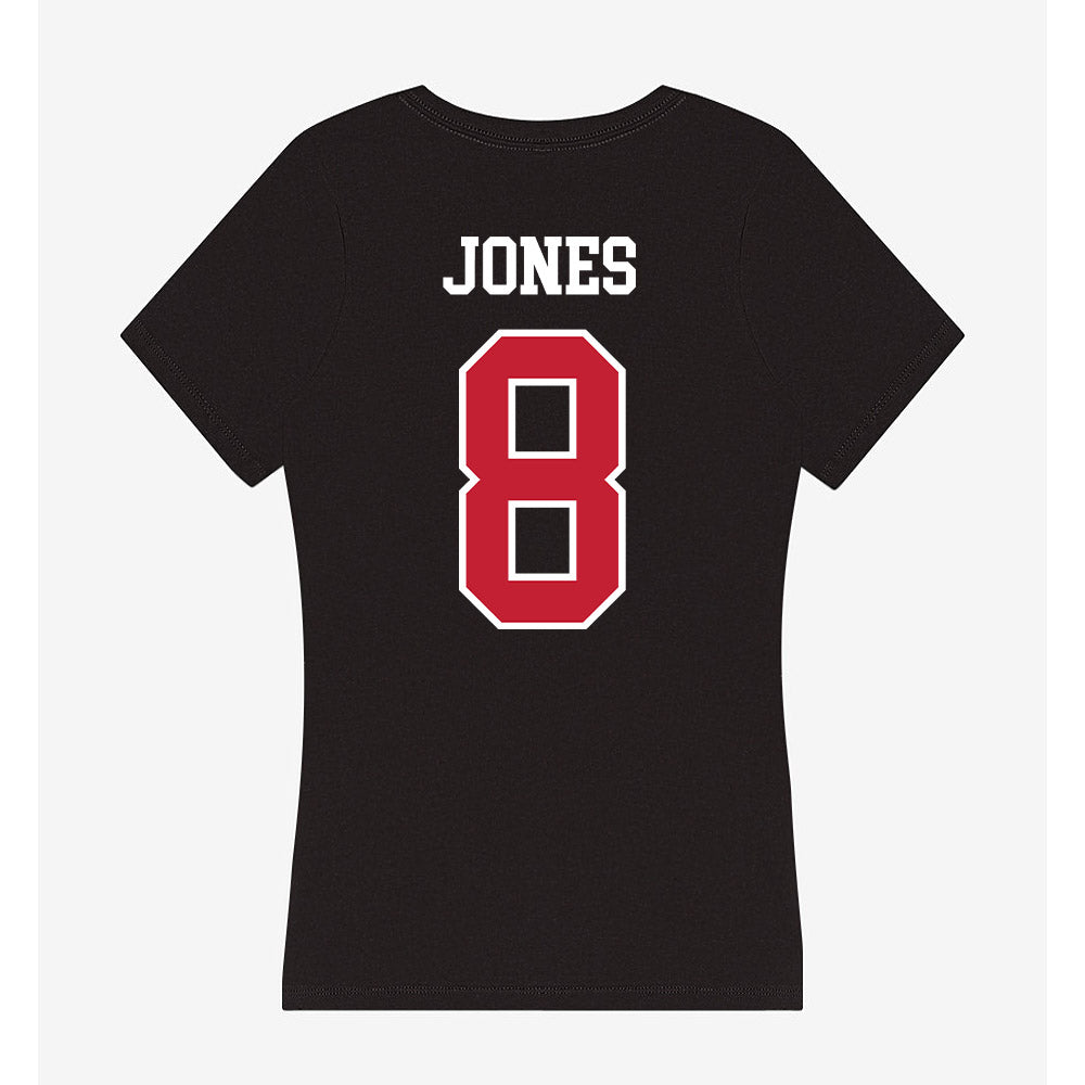 Ohio State - NCAA Football : De'Zie Jones - Women's V-Neck T-Shirt-1