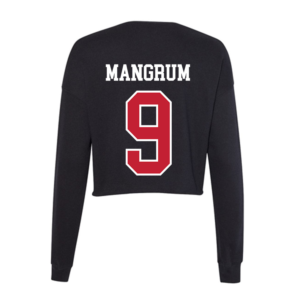 Ohio State - NCAA Baseball : Grant Mangrum - Women's Cropped Crew Fleece-1