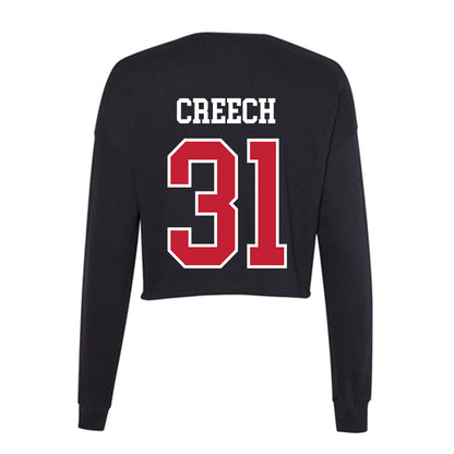 Ohio State - NCAA Men's Soccer : Tanner Creech - Women's Cropped Crew Fleece-1