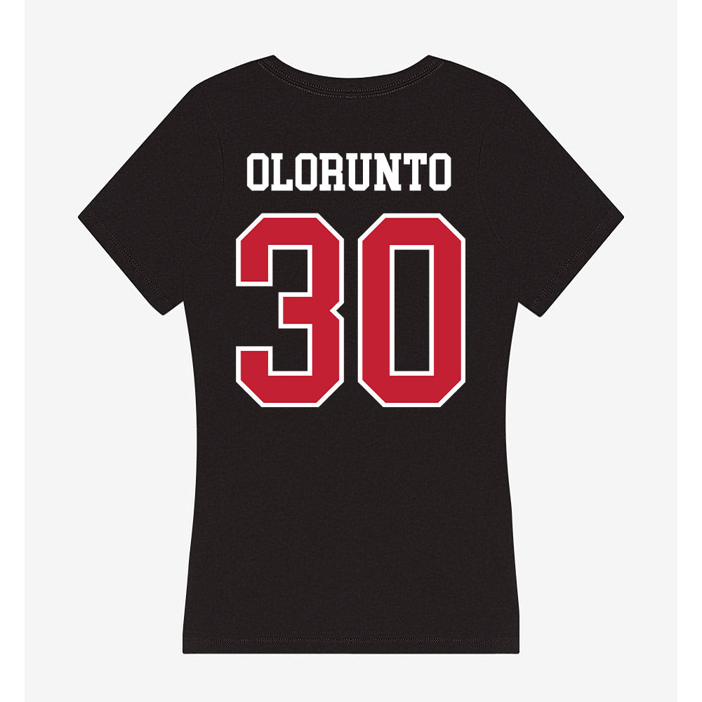 Ohio State - NCAA Men's Soccer : Justis Olorunto - Women's V-Neck T-Shirt-1
