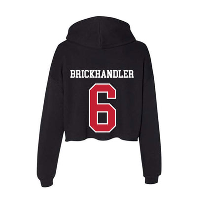 Ohio State - NCAA Football : Eli Brickhandler - Women's Crop Fleece Hoodie-1