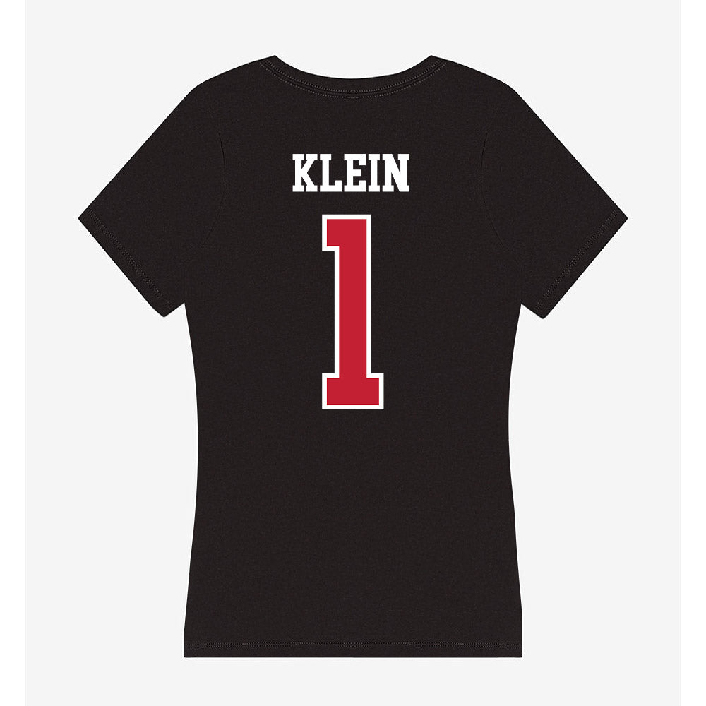 Ohio State - NCAA Women's Ice Hockey : Genny Klein - Women's V-Neck T-Shirt-1
