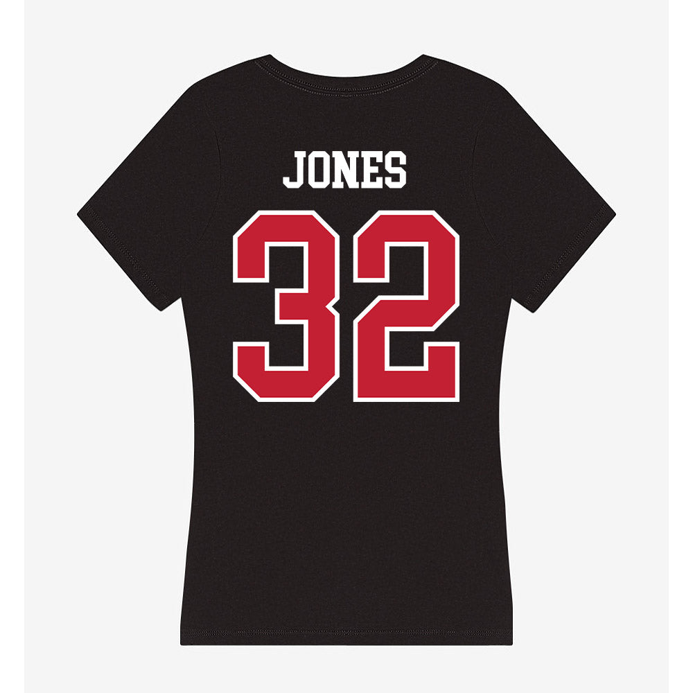 Ohio State - NCAA Men's Lacrosse : Tate Jones - Women's V-Neck T-Shirt-1
