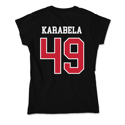 Ohio State - NCAA Men's Ice Hockey : Jake Karabela - Soft Style Women’s T-Shirt-1
