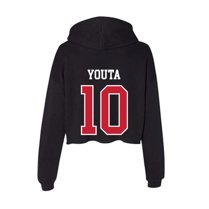 Ohio State - NCAA Men's Soccer : Josue Youta - Women's Crop Fleece Hoodie-1